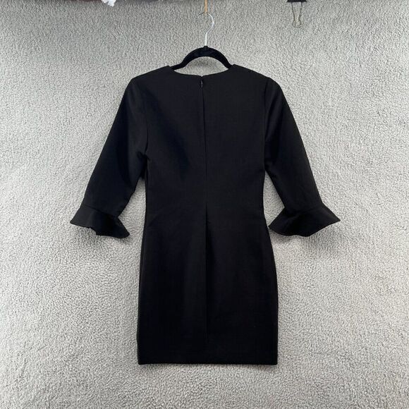 LIKELY Bedford Flared-Cuff Mini Dress size 4 in black - Picture 3 of 11